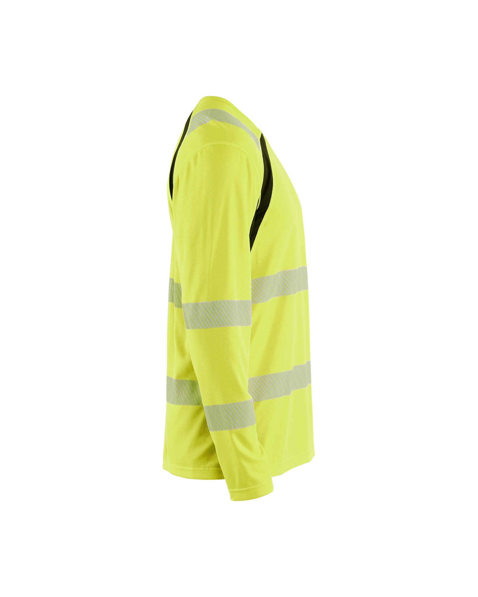 Blåkläder UV-T-shirt lange mouwen High Vis 3599 - High Vis Geel/Zwart zijkant
