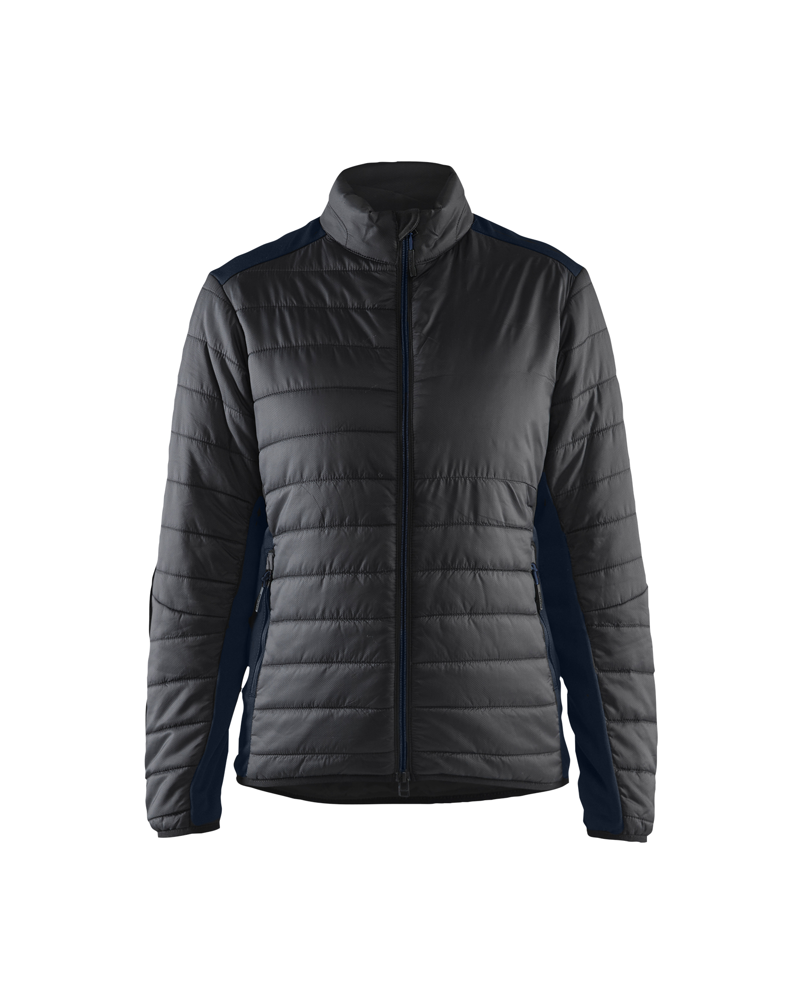 Blåkläder Dames warm gevoerd vest 4715 - Zwart/Donker marineblauw voorkant