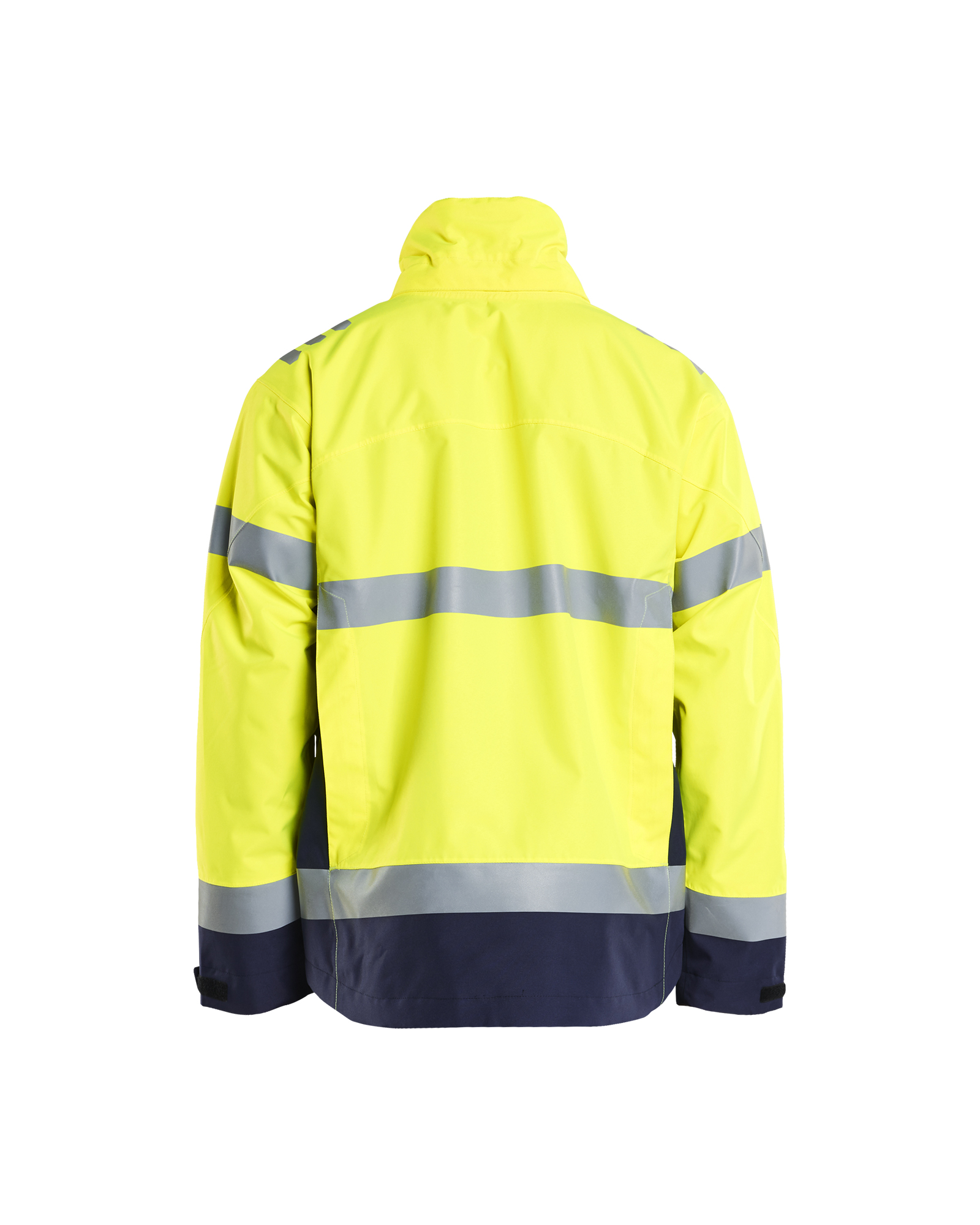 Blåkläder Shell Jack High Vis 4760 - High Vis Geel/Marineblauw achterkant