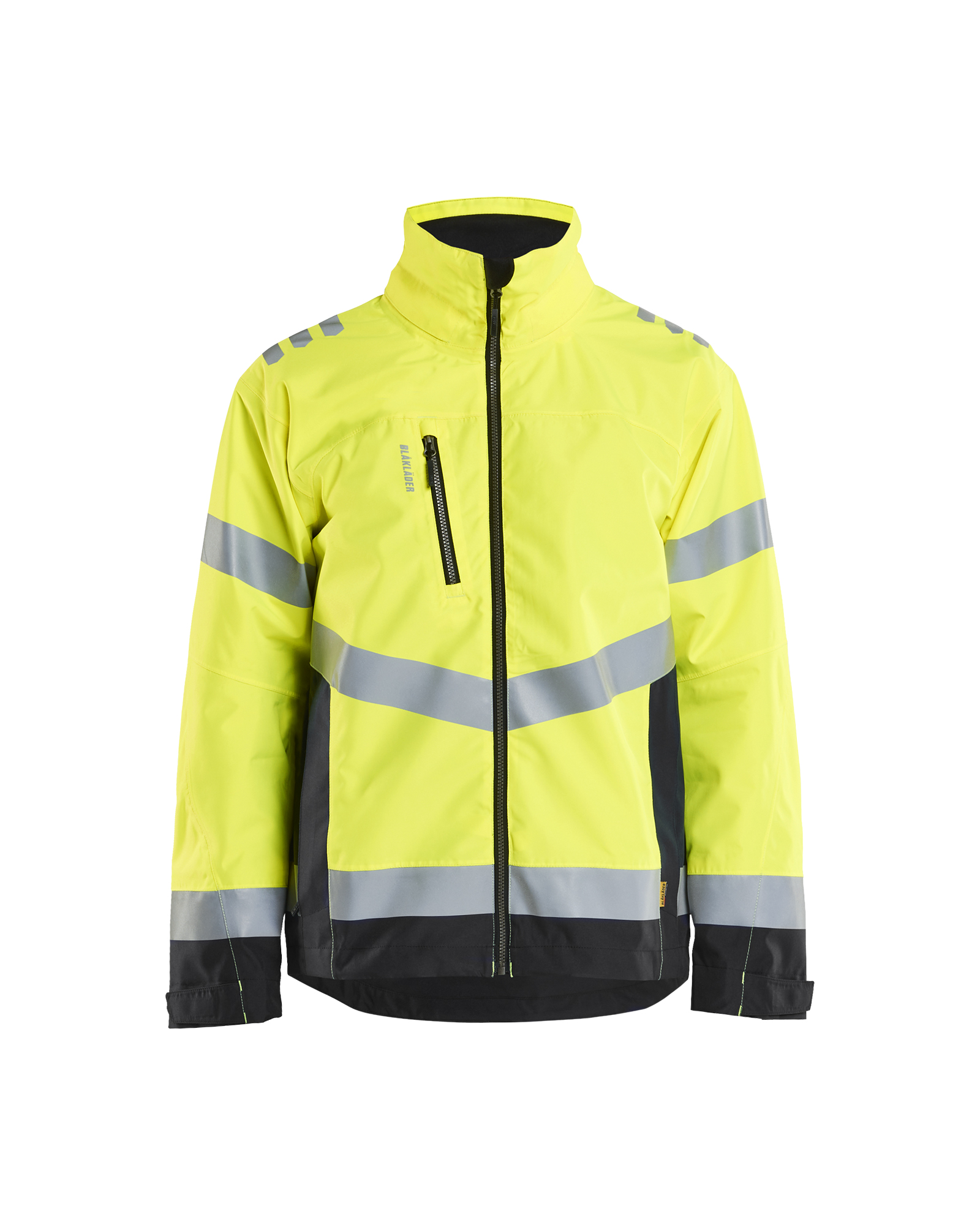 Blåkläder Shell Jack High Vis 4760 - High Vis Geel/Zwart voorkant