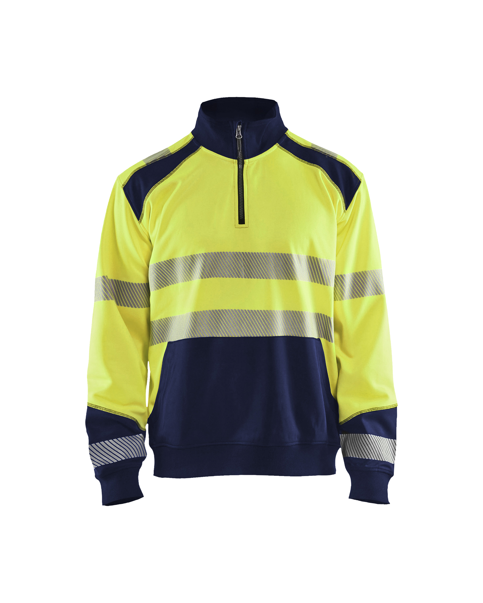 Blåkläder Sweatshirt met halve rits High Vis 3556