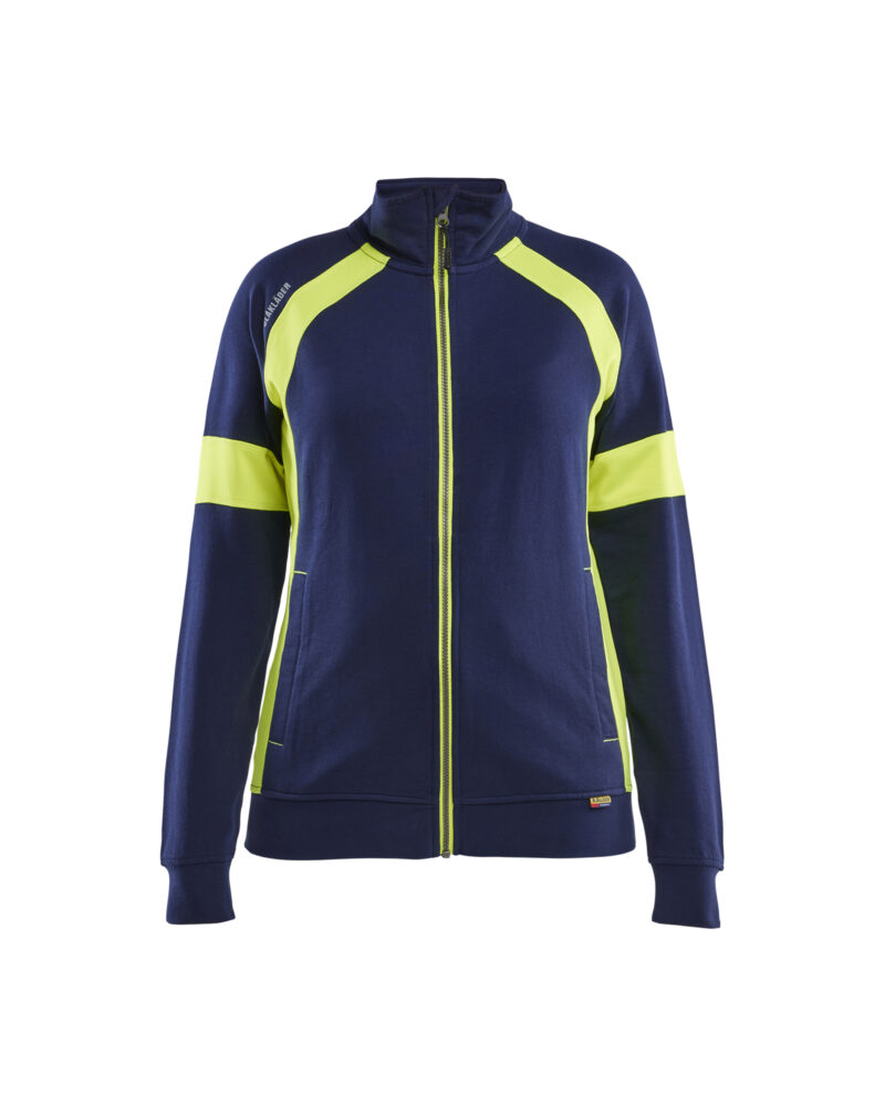 Blåkläder Dames Sweatshirt met rits Visible 3568