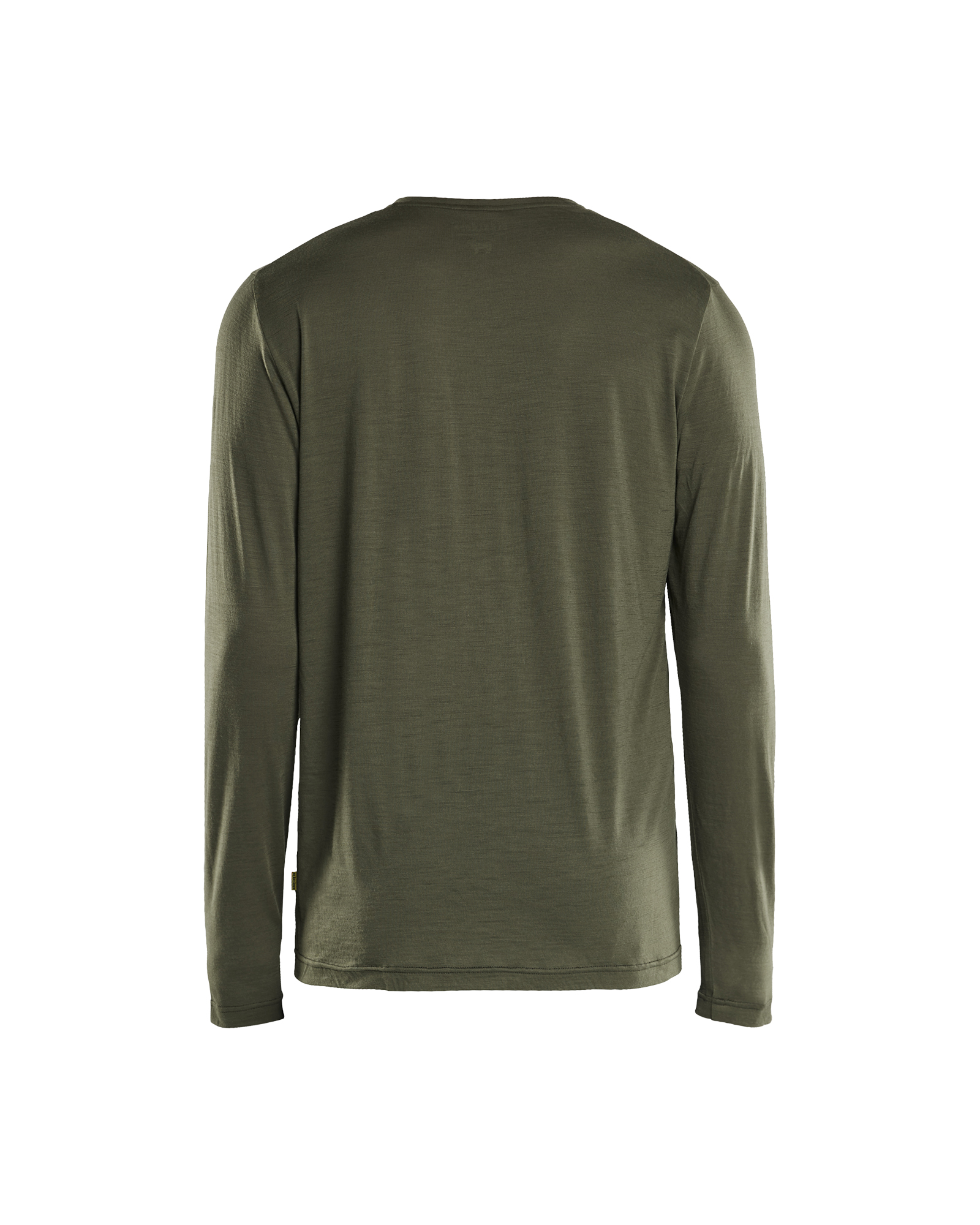 Blåkläder T-shirt lange mouwen merinowol 3538 - Donker herfstgroen achterkant