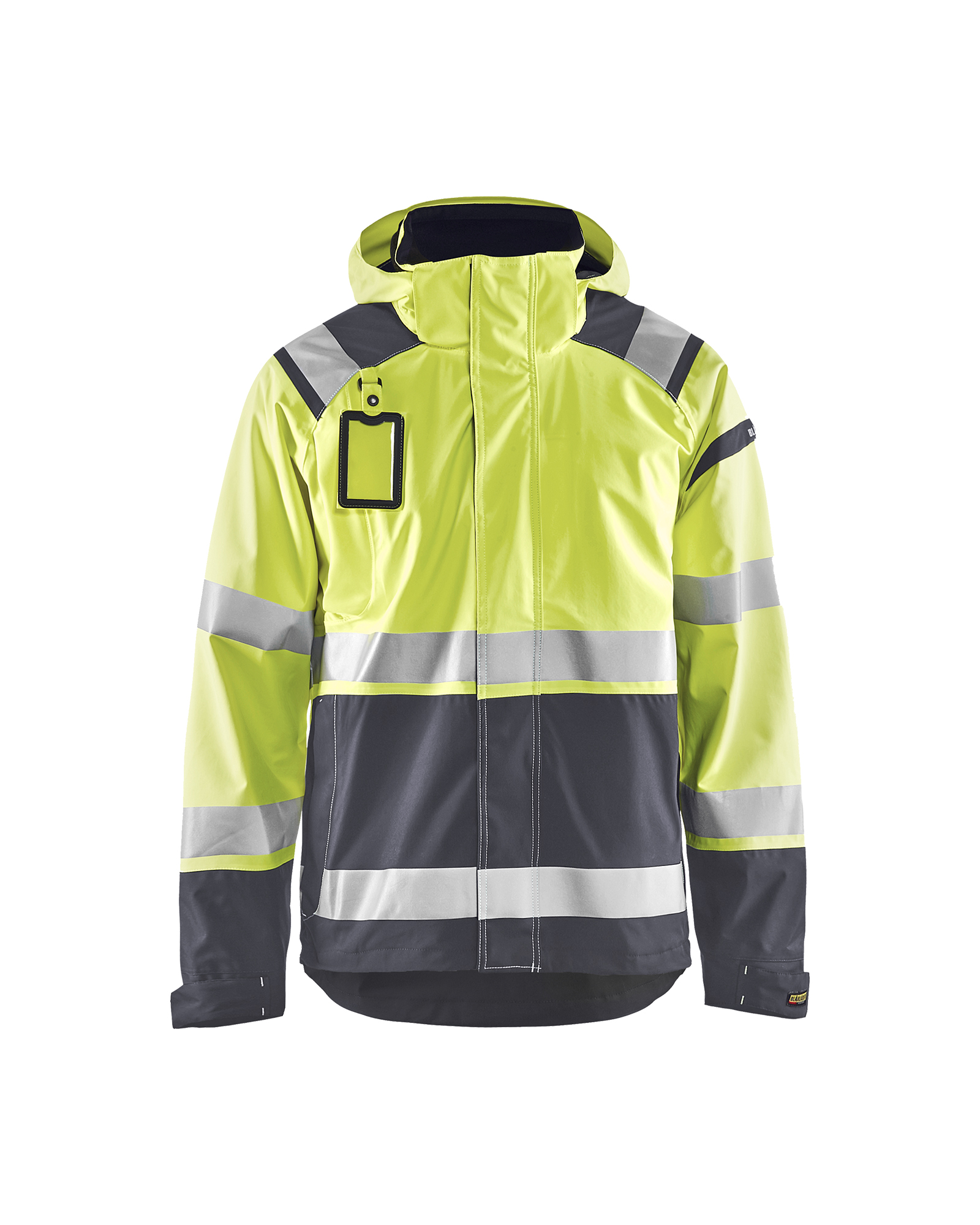 Blåkläder Shell jack High Vis 4987 - High Vis Geel/Medium grijs voorkant