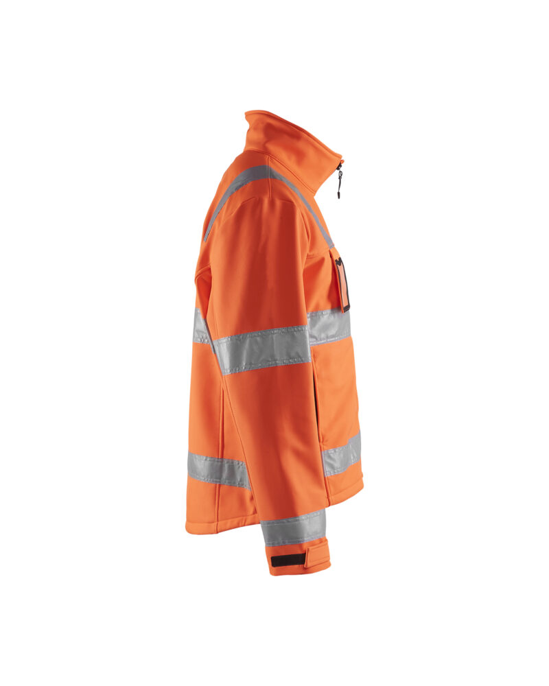 Blåkläder Softshell Jack High Vis 4838 - High Vis Oranje zijkant