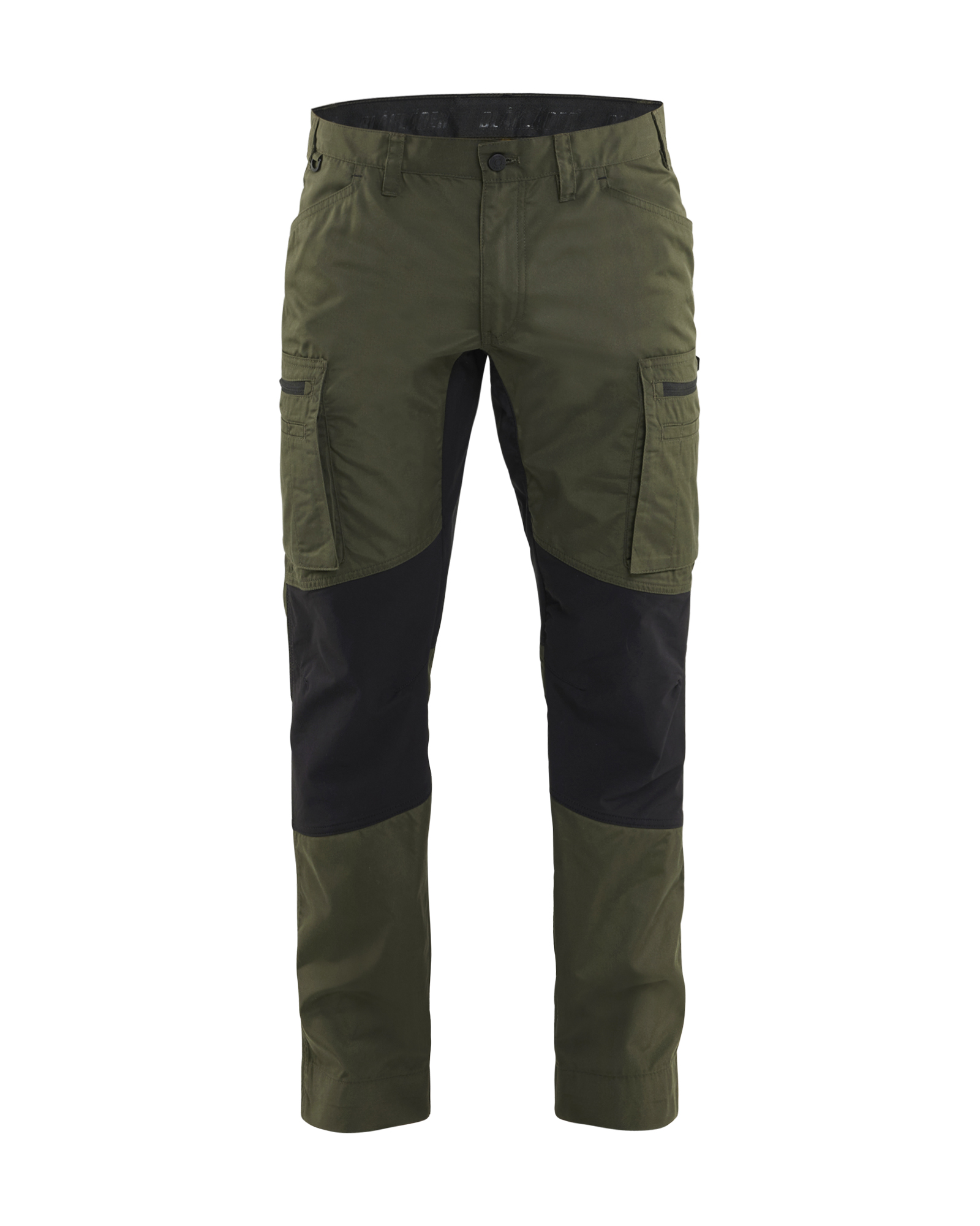 Blåkläder Service werkbroek stretch 14591845 - kleur Donker herfstgroen/Zwart