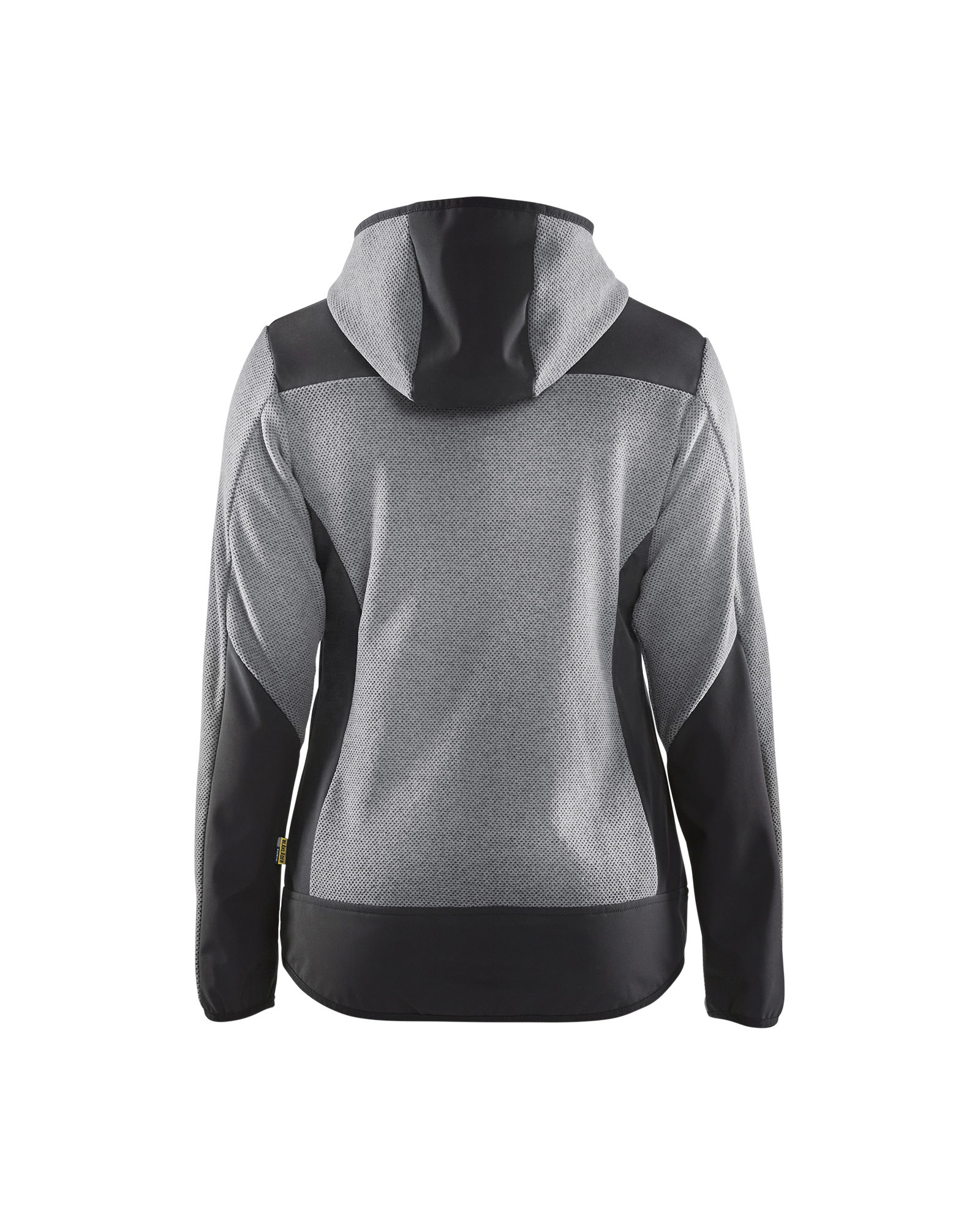 Blåkläder Dames Gebreid jack met softshell 5941 - Grijs mêlee/Zwart achterkant