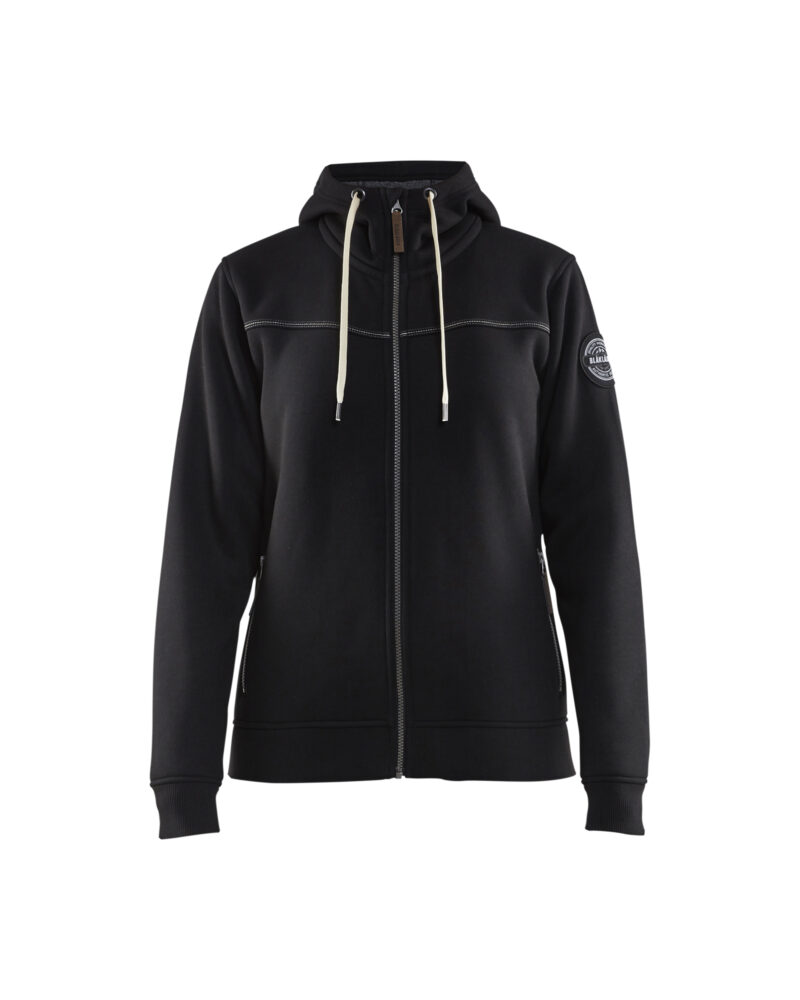 Blåkläder Dames Hooded sweatshirt met rits gevoerd 4974