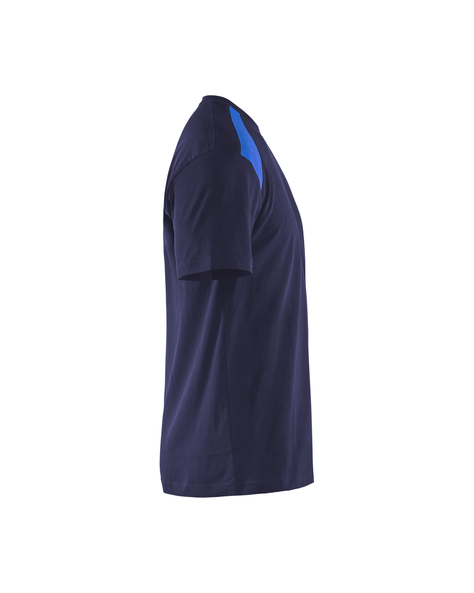 Blåkläder T-shirt 3379 - Marineblauw / Korenblauw zijkant