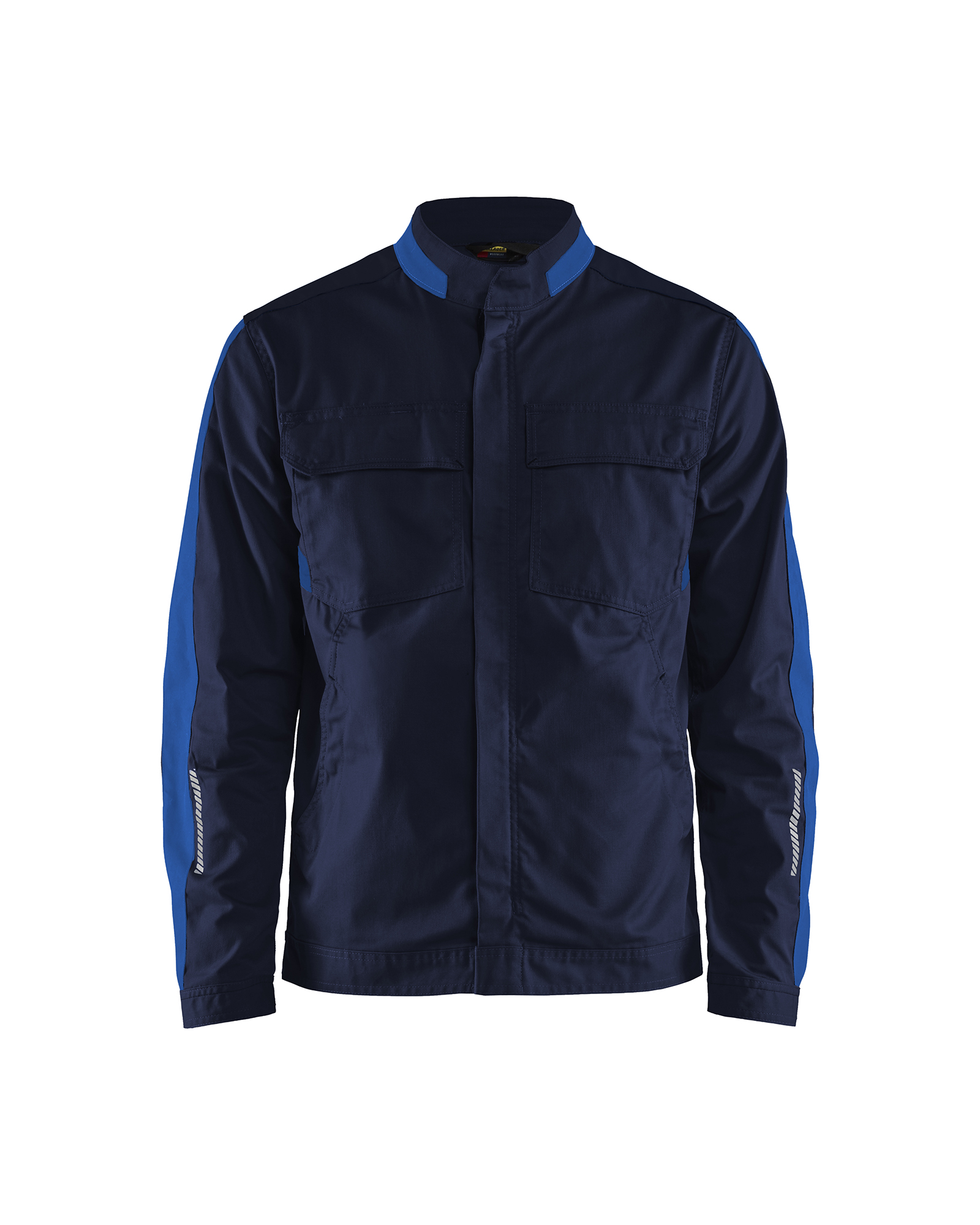 Blåkläder Industrie jack stretch 4444 - Marineblauw / Korenblauw voorkant