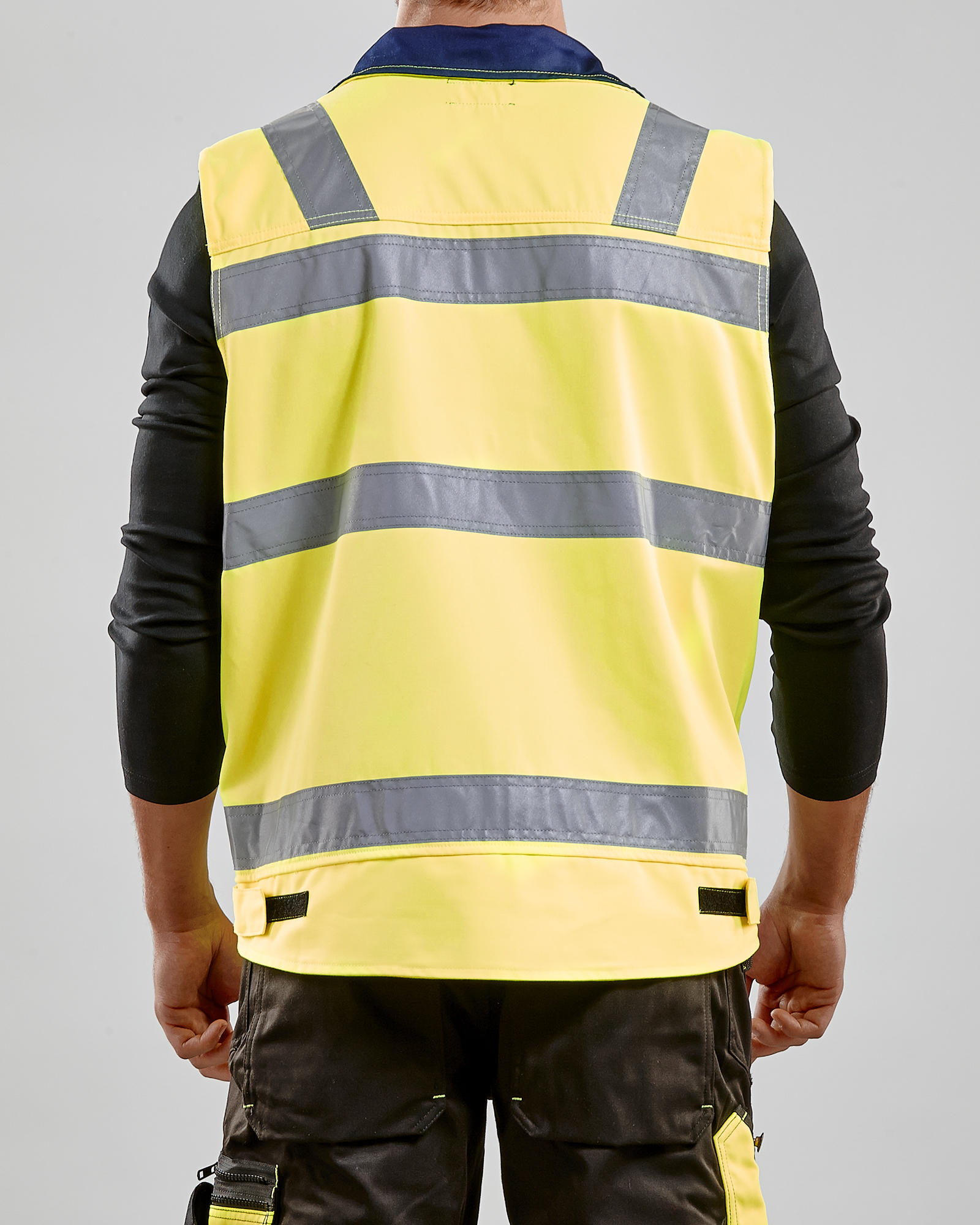 Blåkläder Werkvest. Ongevoerd High Vis 8505 detail 1
