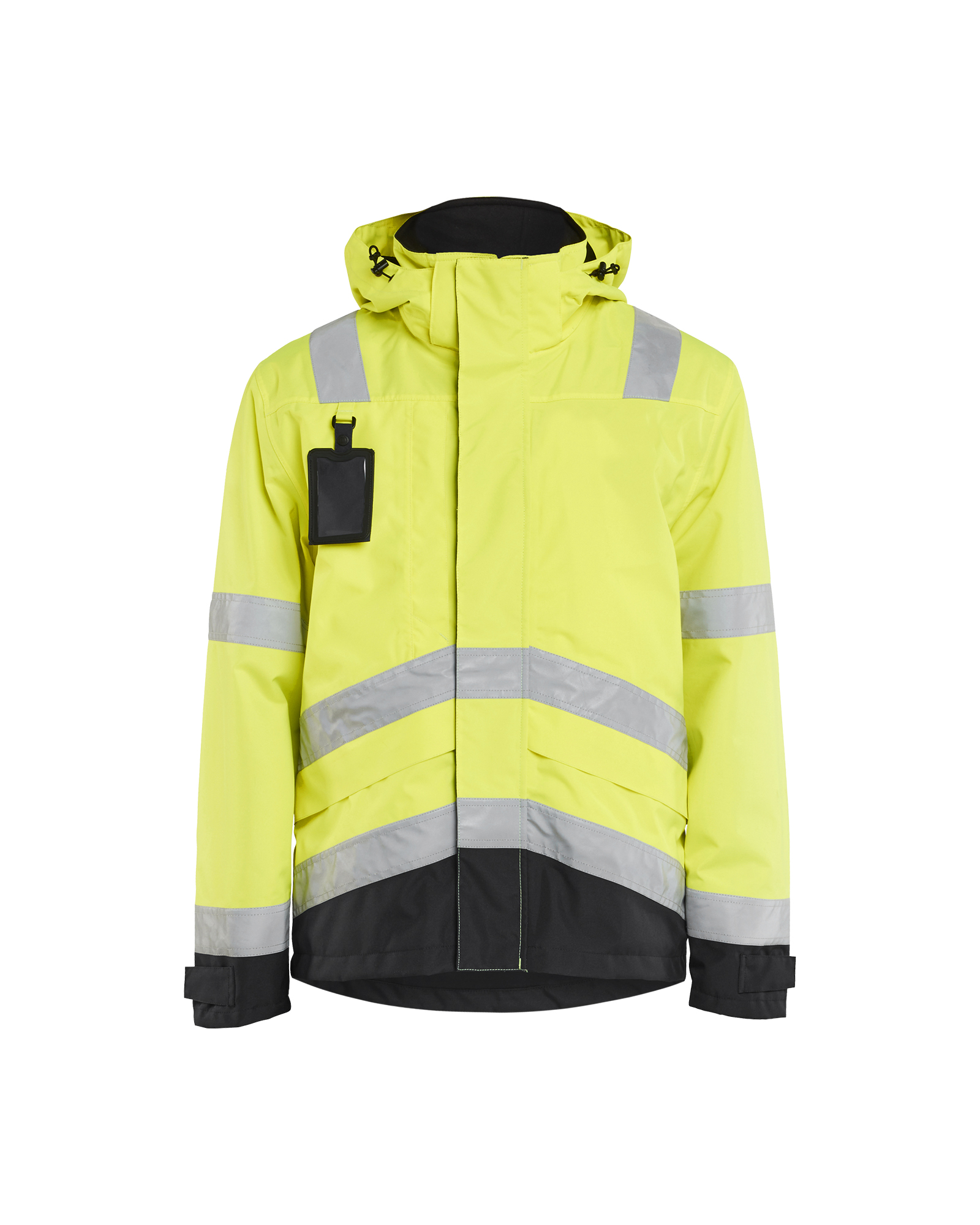 Blåkläder Shell Jack. Ongevoerd High Vis 4837 - High Vis Geel/Zwart voorkant