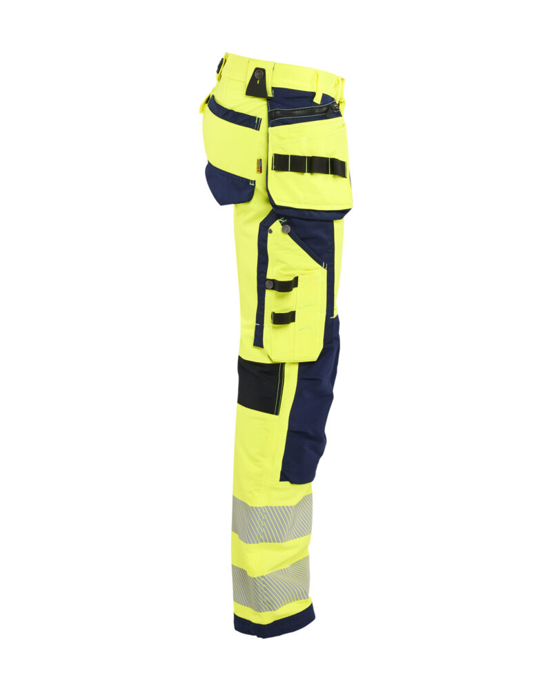 Blåkläder High Vis werkbroek 4-weg stretch met gereedschapszakken 1997 - zijkant