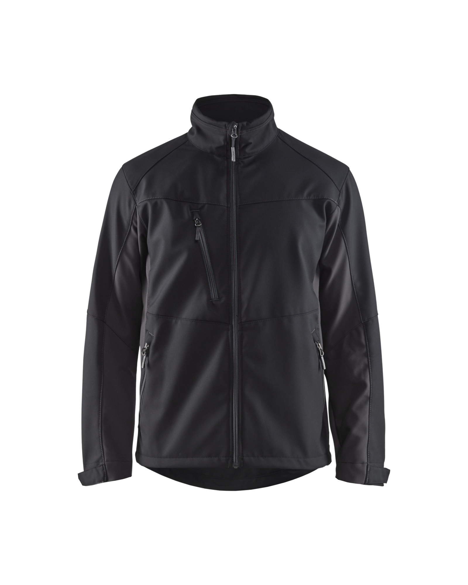 Blåkläder Softshell Jack 4950 - Zwart/Donkergrijs voorkant
