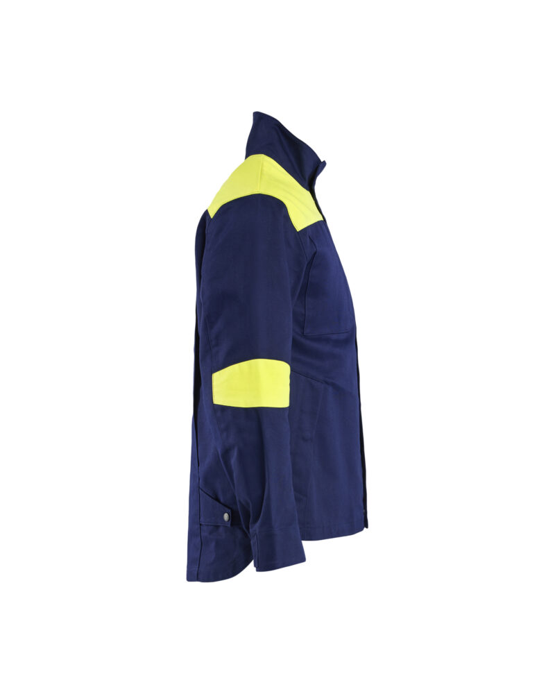 Blåkläder Lasjack 4801 - Marine / High Vis Geel zijkant