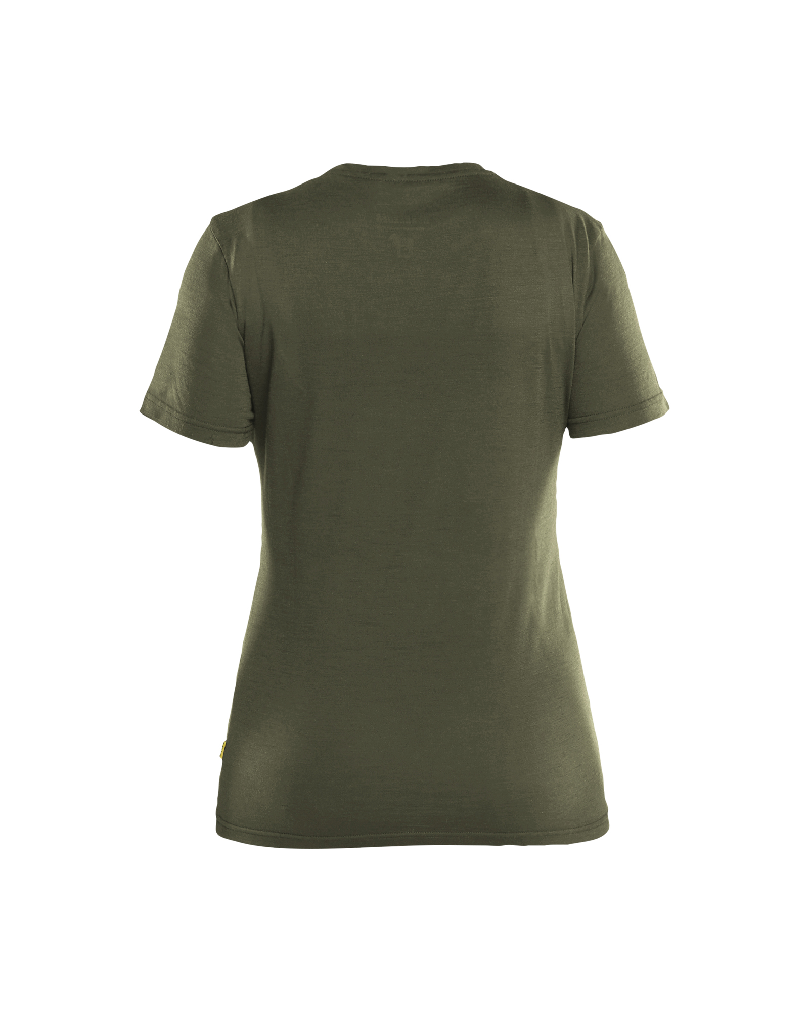 Blåkläder Dames T-shirt merinowol 3537 - Donker herfstgroen achterkant