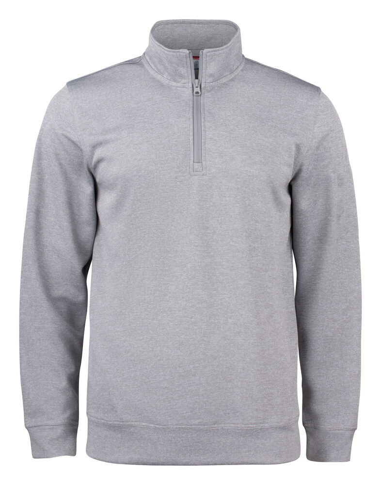 Clique Basic Active Half Zip Junior trui grijsmelange