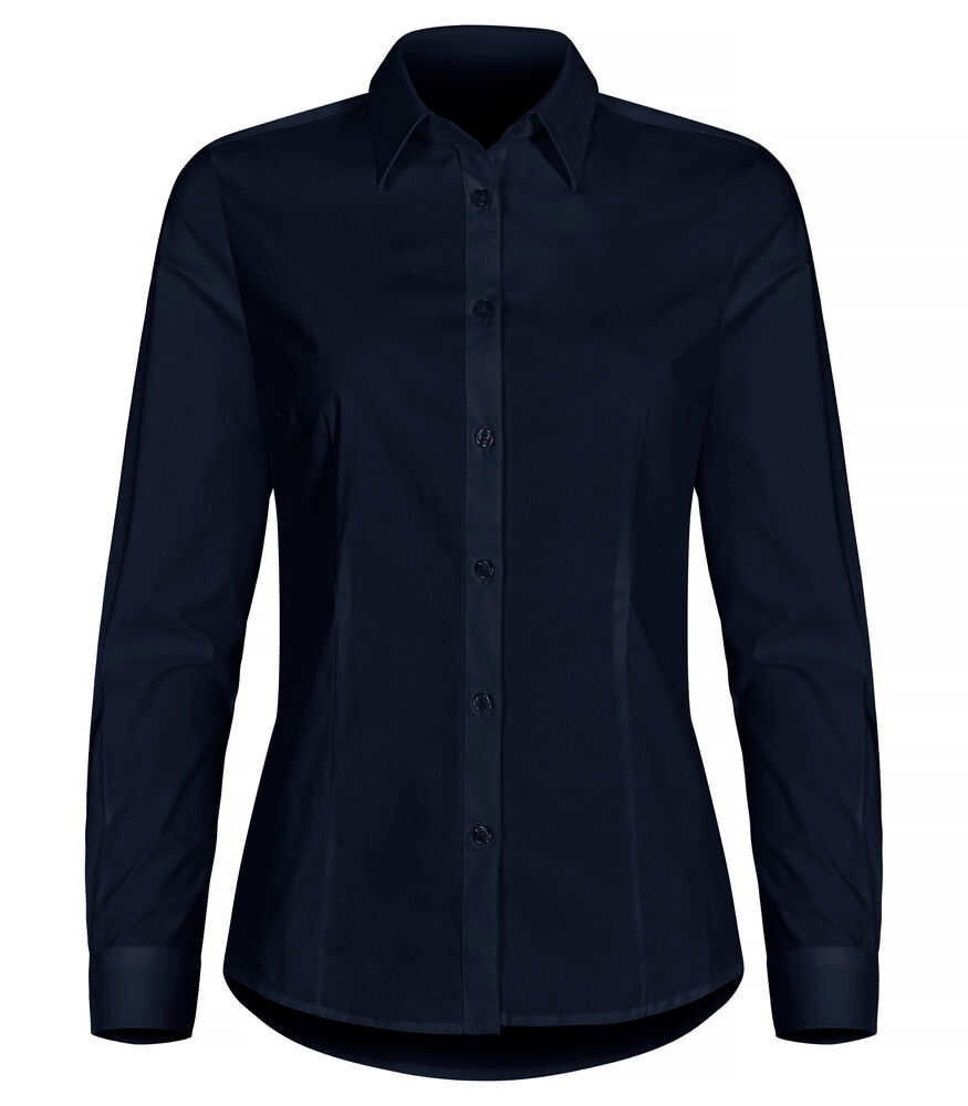 Clique Stretch Shirt L/S Women dark navy