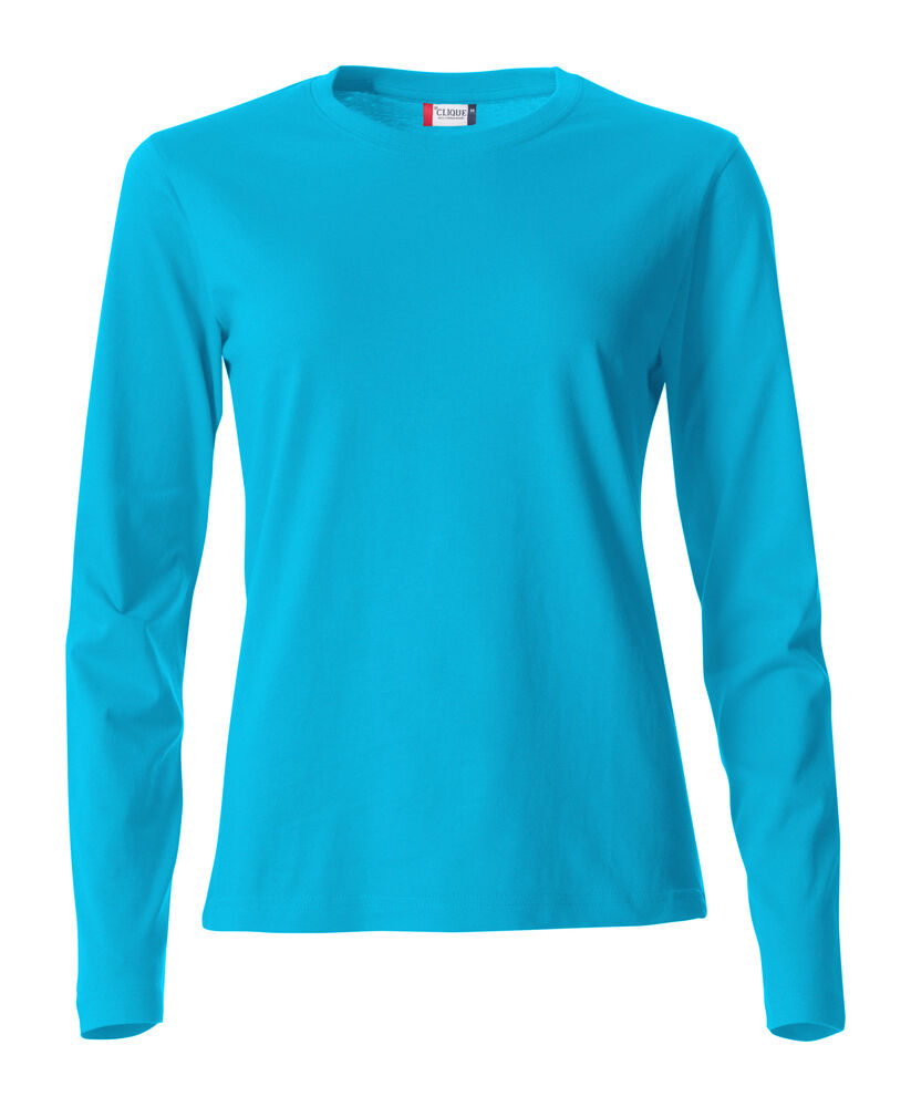 Clique Basic-T L/S Women shirt turquoise