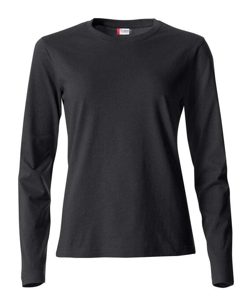 Clique Basic-T L/S Women shirt zwart