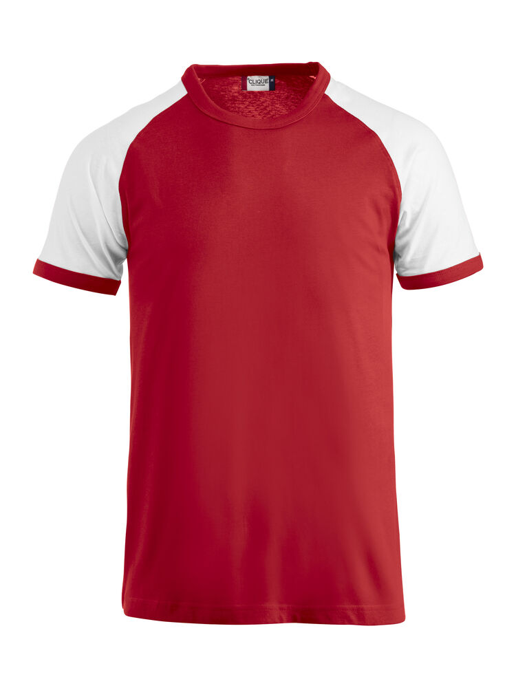 Clique Raglan-T t-shirts red wit