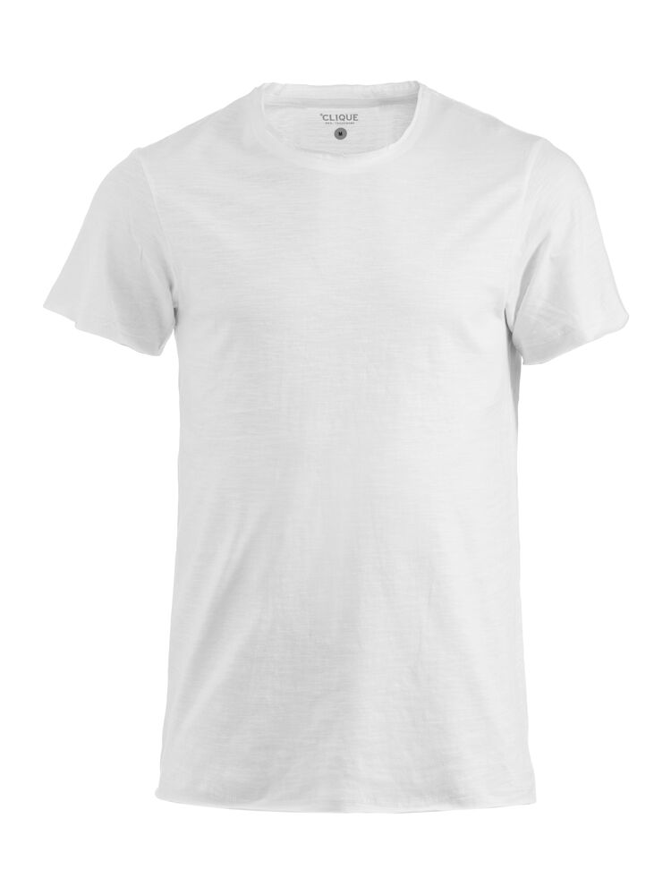 Clique Derby-T t-shirts steenwit