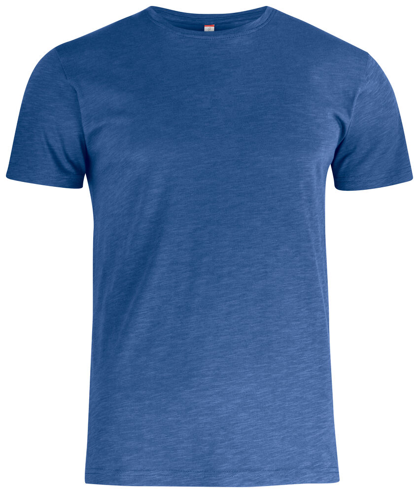 Clique Slub-T t-shirts blauw melange 2