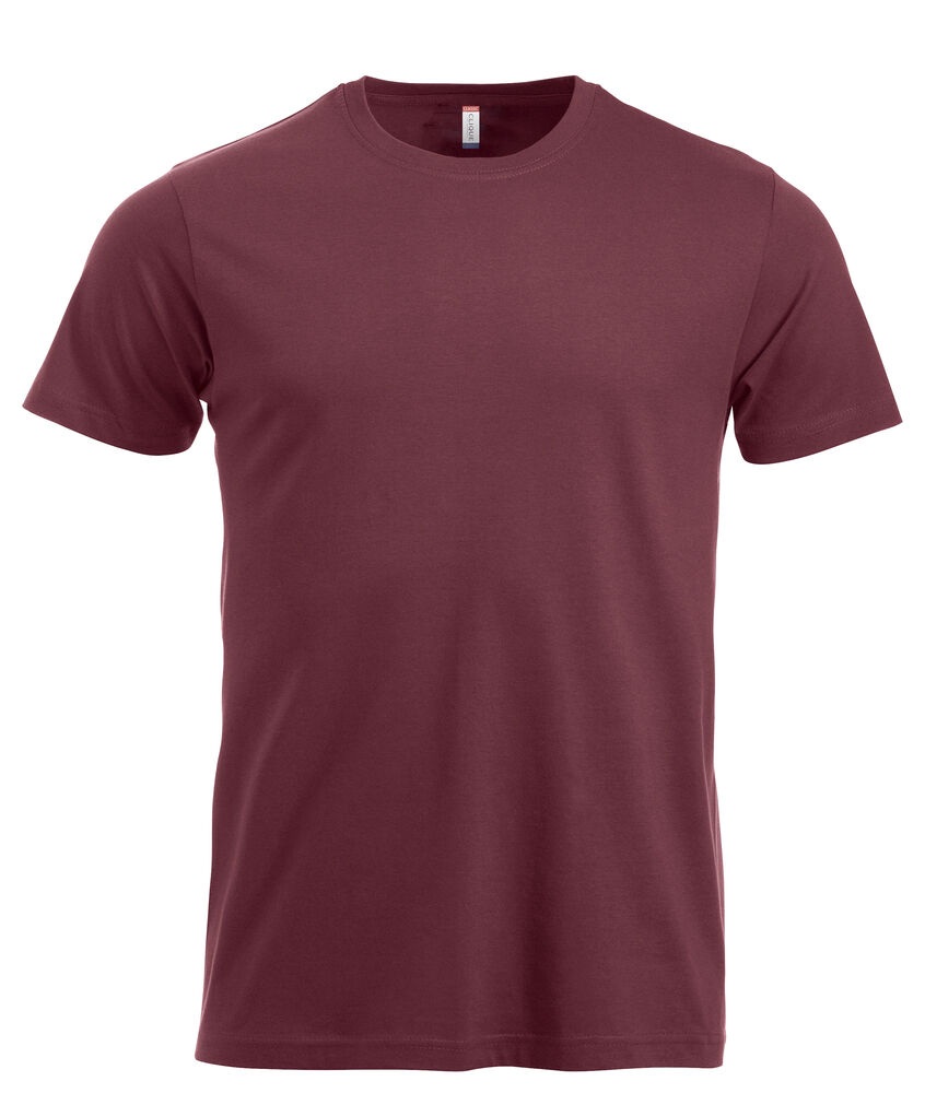 Clique New Classic-T t-shirts bordeaux