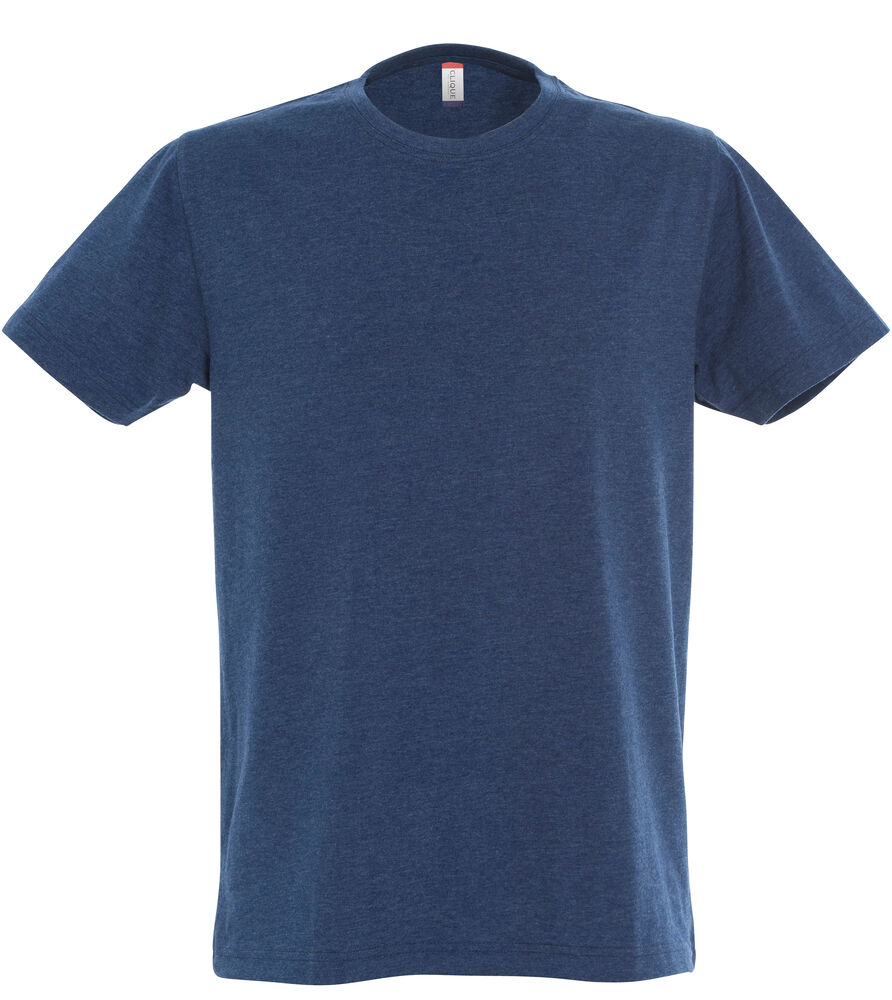 Clique New Classic-T t-shirts blauw melange 2