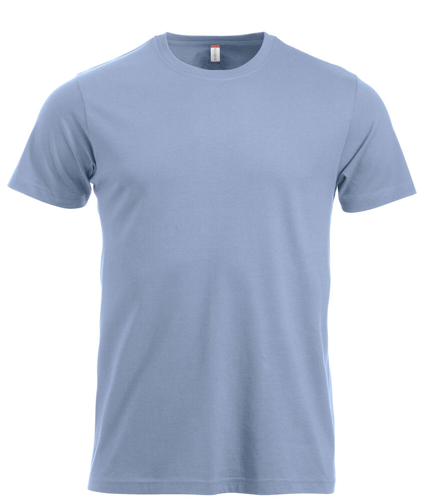 Clique New Classic-T t-shirts lichtblauw