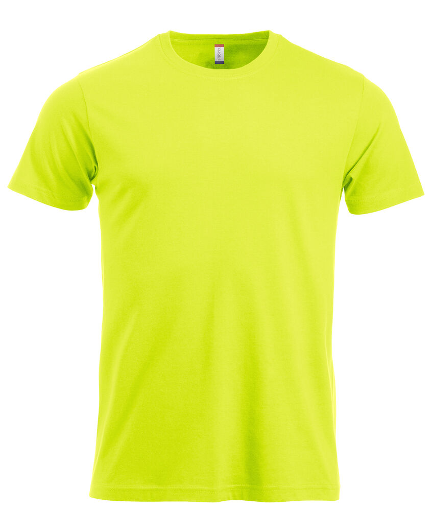 Clique New Classic-T t-shirts signaal groen