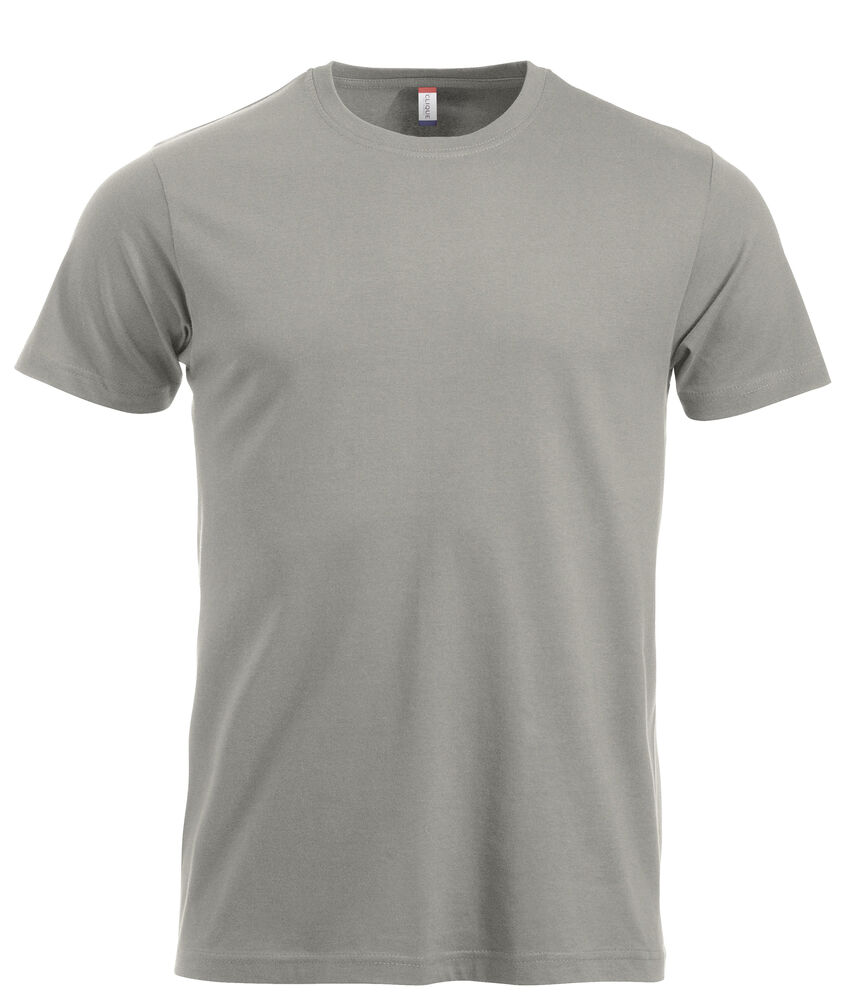 Clique New Classic-T t-shirts zilvergrijs