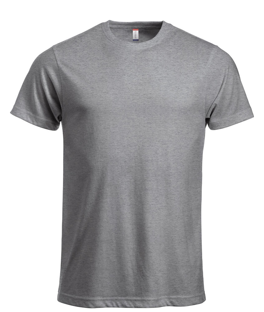Clique New Classic-T t-shirts grijsmelange