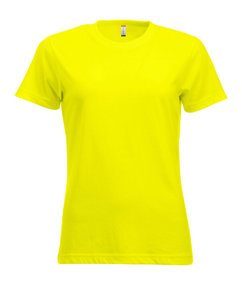 Clique New Classic-T Women t-shirts signaalgeel