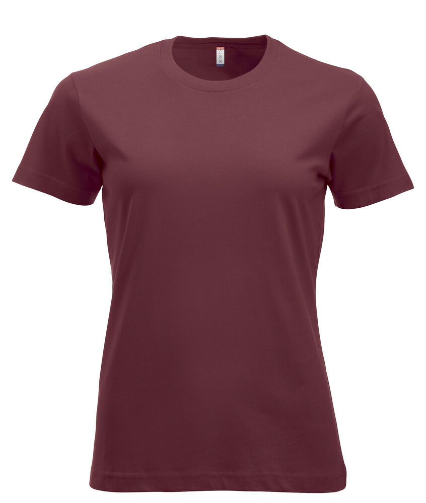 Clique New Classic-T Women t-shirts bordeaux