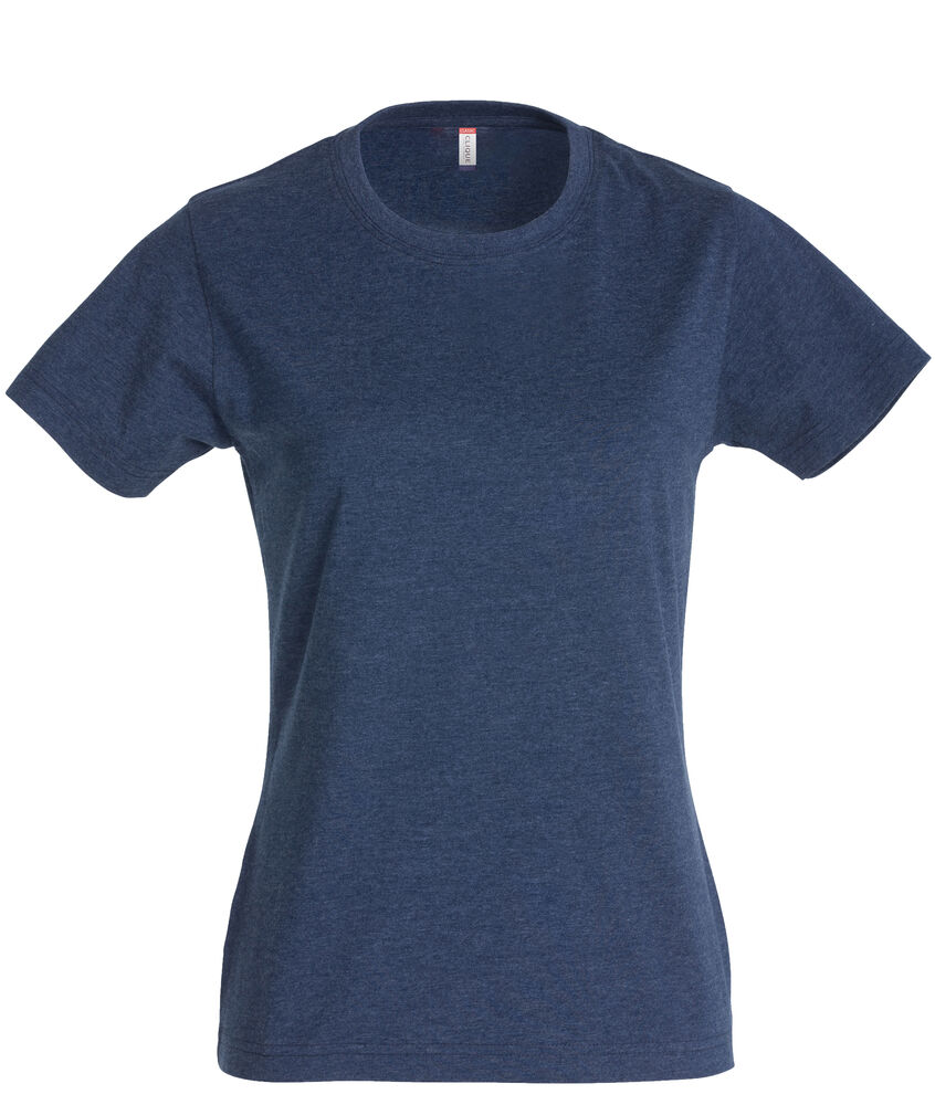 Clique New Classic-T Women t-shirts blauw melange 2