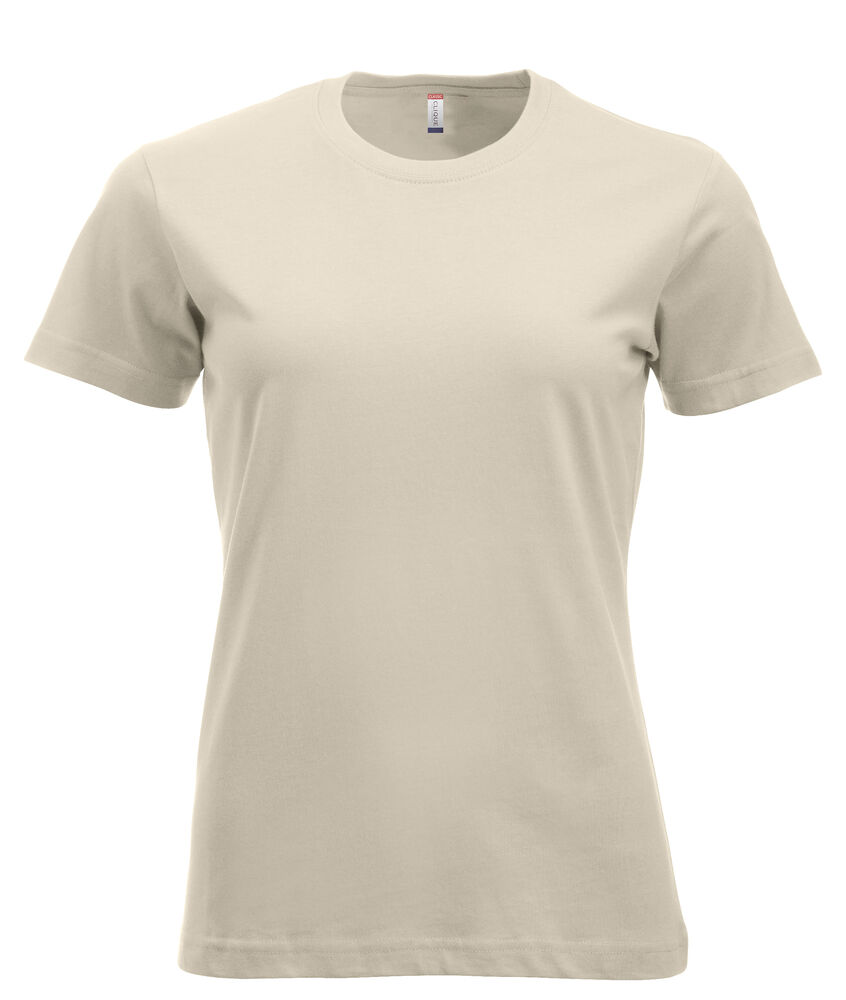 Clique New Classic-T Women t-shirts licht khaki