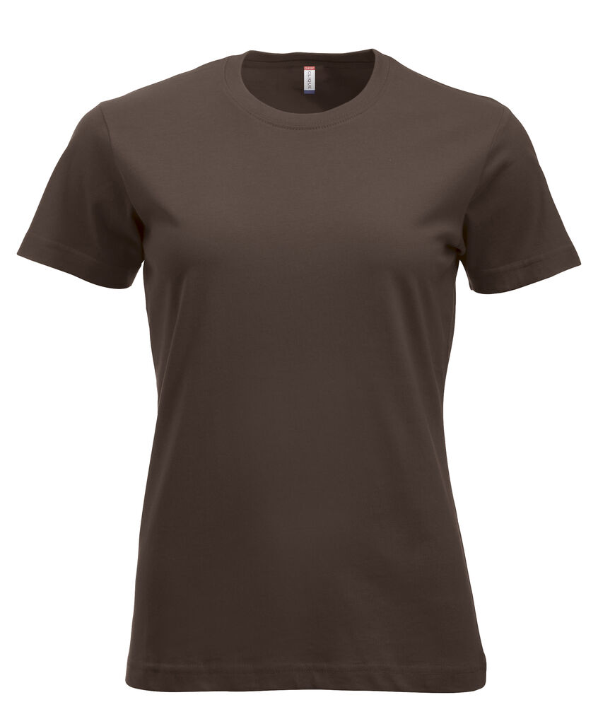 Clique New Classic-T Women t-shirts dark mocca
