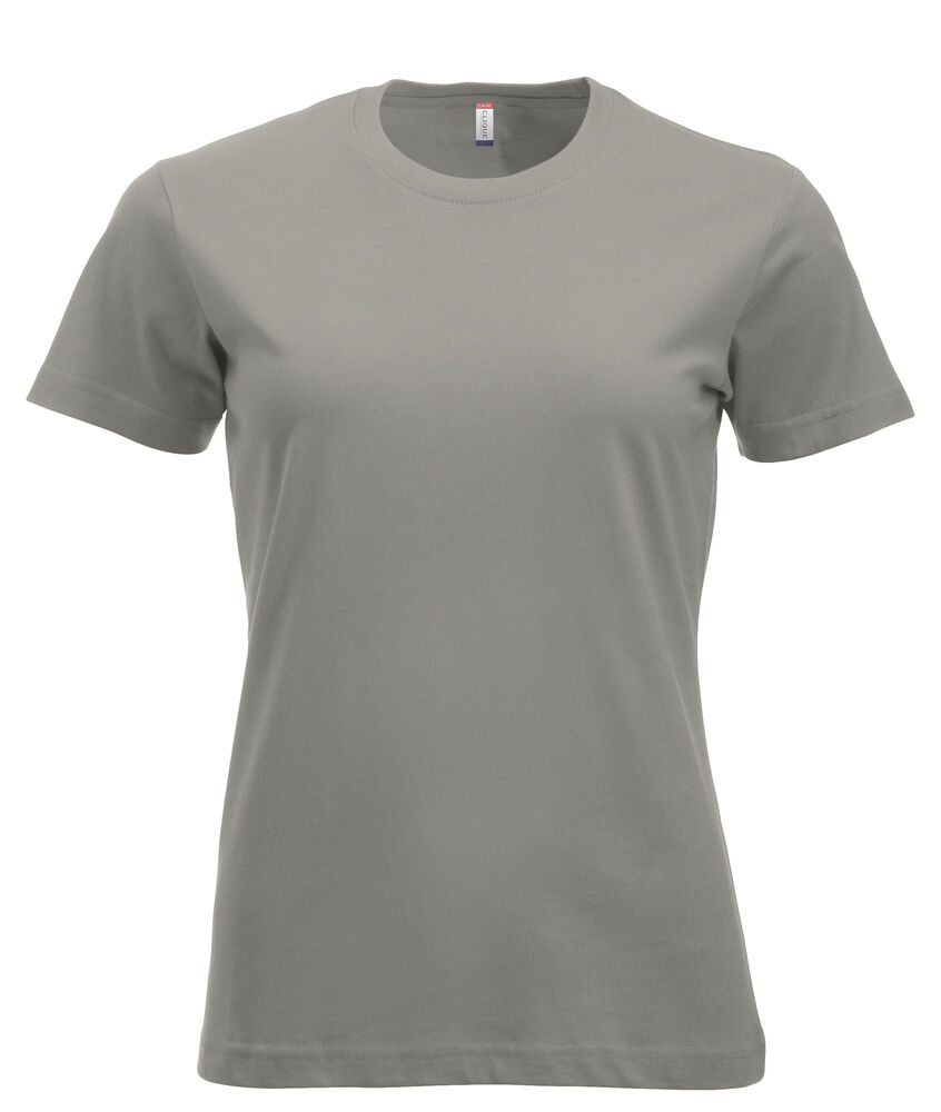 Clique New Classic-T Women t-shirts zilvergrijs