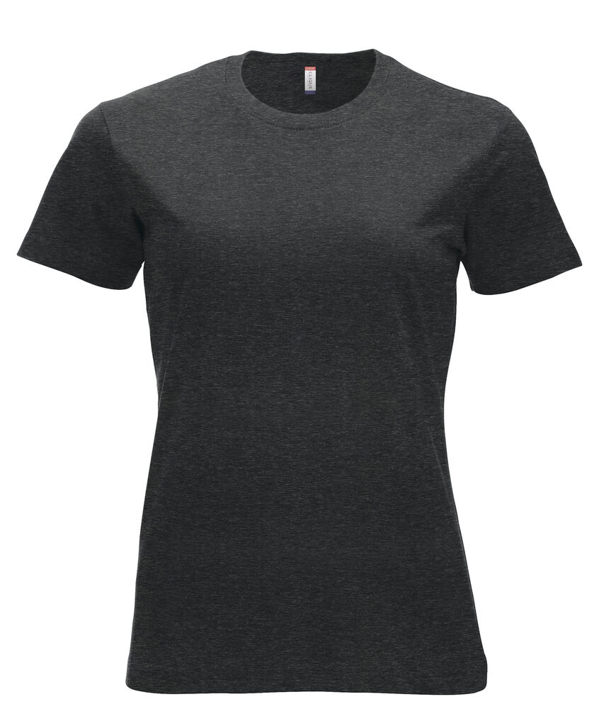 Clique New Classic-T Women t-shirts antraciet melange