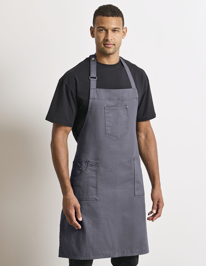 Premier Workwear Cotton Chino Bib Apron schort