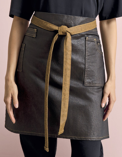 Premier Workwear Division Waxed Look Denim Waist Apron sloof