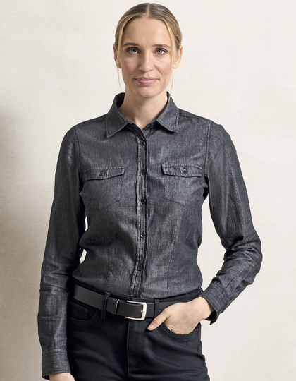 Premier Workwear Women´s Jeans Stitch Denim Shirt blouse