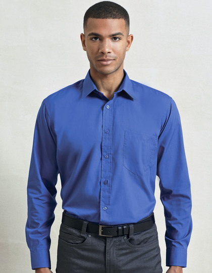 Premier Workwear Men´s Poplin Long Sleeve Shirt overhemd