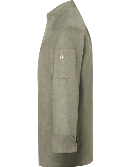 Karlowsky Chef Jacket Jeans-Style koksbuis gedragen