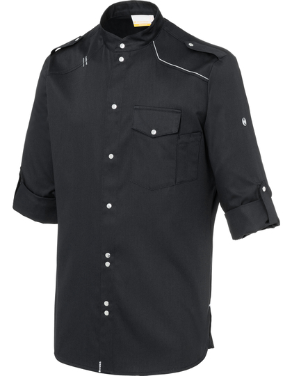 Karlowsky Chef Shirt New Identity koksbuis detail sluiting