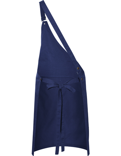 Karlowsky Asymmetrical Bib Apron Classic With Pocket schort detailfoto