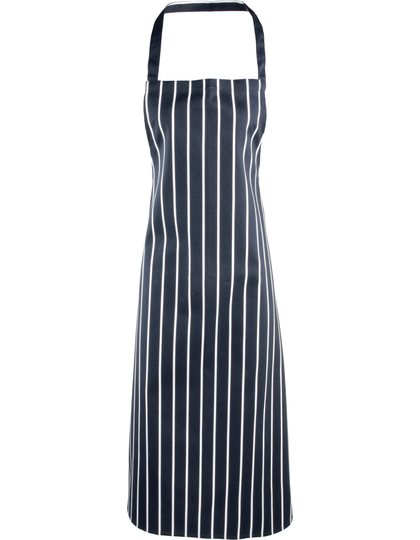 Premier Workwear Striped Bib Apron schort achterzijde