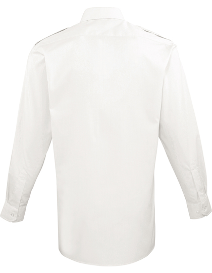 Premier Workwear Pilot Shirt Long Sleeve overhemd detailfoto