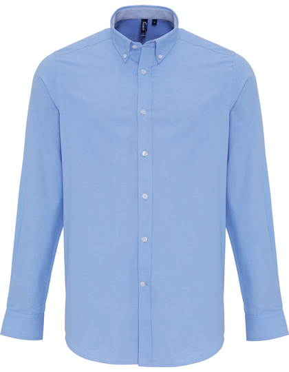 Premier Workwear Men´s Oxford Stripes Shirt overhemd achterzijde